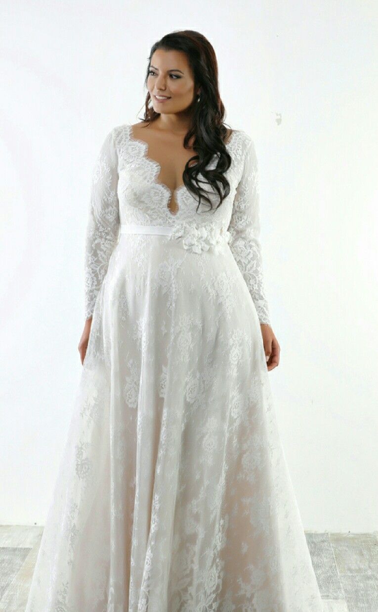 50 V Neck Bridal Dresses for Plus Size Ideas 47