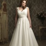 50 V Neck Bridal Dresses for Plus Size Ideas 48