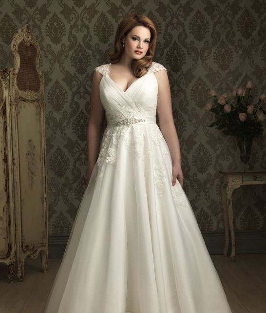 50 V Neck Bridal Dresses for Plus Size Ideas 48