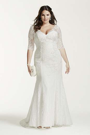 50 V Neck Bridal Dresses for Plus Size Ideas 49