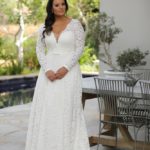 50 V Neck Bridal Dresses for Plus Size Ideas 50