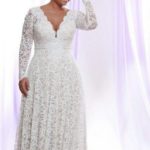 50 V Neck Bridal Dresses for Plus Size Ideas 8