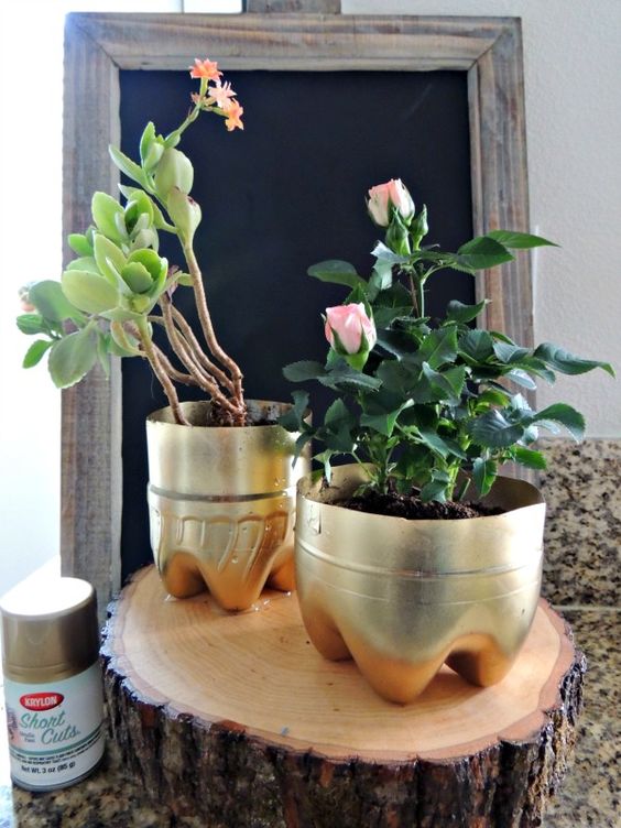 50 Ways to Reuse Plastic Bottles to Cute Planters Ideas 50