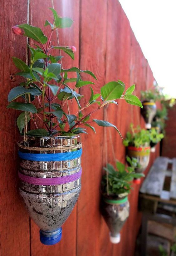 50 Ways to Reuse Plastic Bottles to Cute Planters Ideas 9