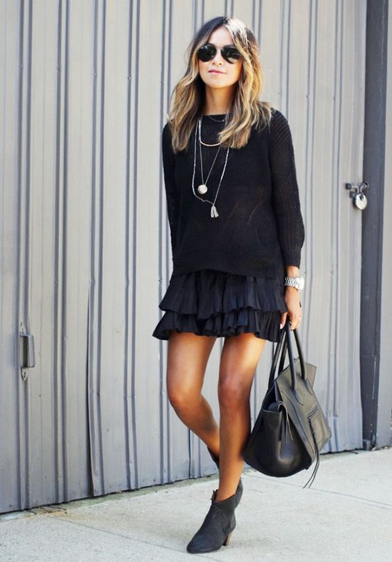 60 Spring and Summer All Black Outfits Ideas 10