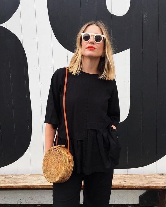 60 Spring and Summer All Black Outfits Ideas 16