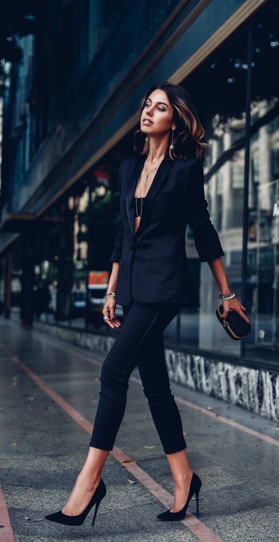 60 Spring and Summer All Black Outfits Ideas 34