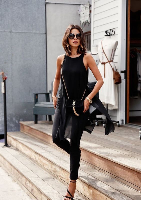 60 Spring and Summer All Black Outfits Ideas 40