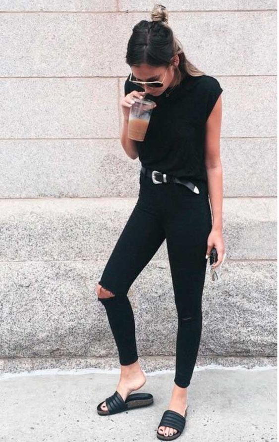 60 Spring and Summer All Black Outfits Ideas 52