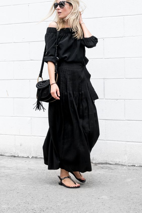 60 Spring and Summer All Black Outfits Ideas 65