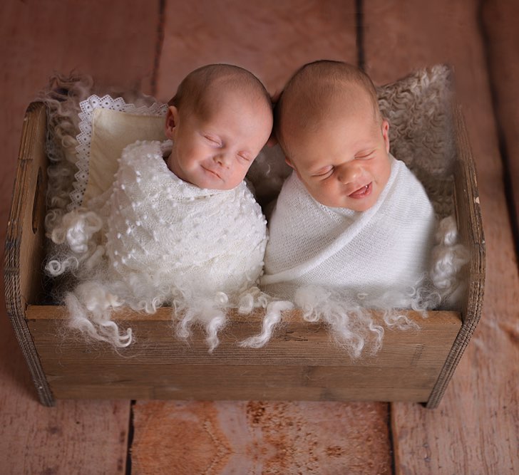 100 Cute Twins New Born Photography You Can Copy 81