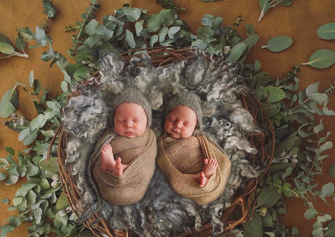 100 Cute Twins New Born Photography You Can Copy 91