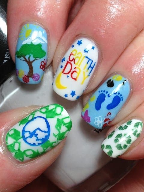 30 Earth Day Nails Art Ideas 21 2