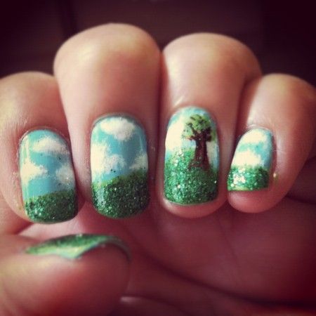 30 Earth Day Nails Art Ideas 31 2