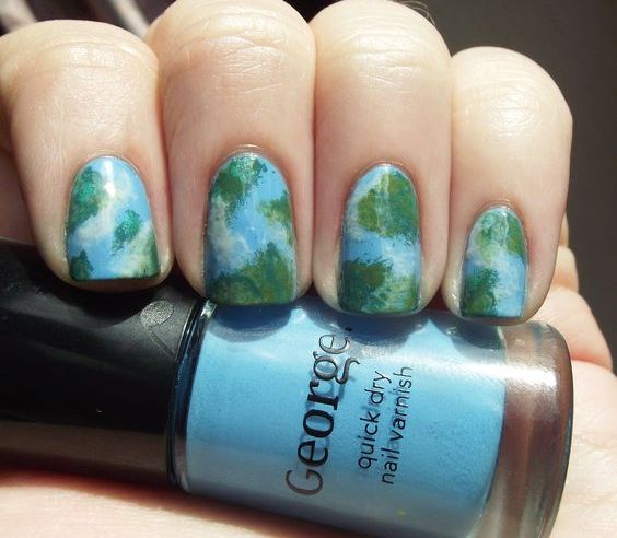 30 Earth Day Nails Art Ideas 32