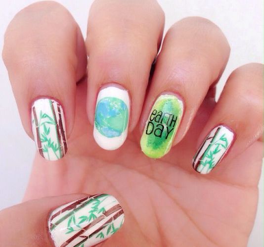 30 Earth Day Nails Art Ideas 38 2