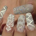 30 Glam Wedding Nail Art for Bride Ideas 29