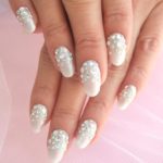 30 Glam Wedding Nail Art for Bride Ideas 30