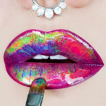 30 Holographic Lips Ideas 33