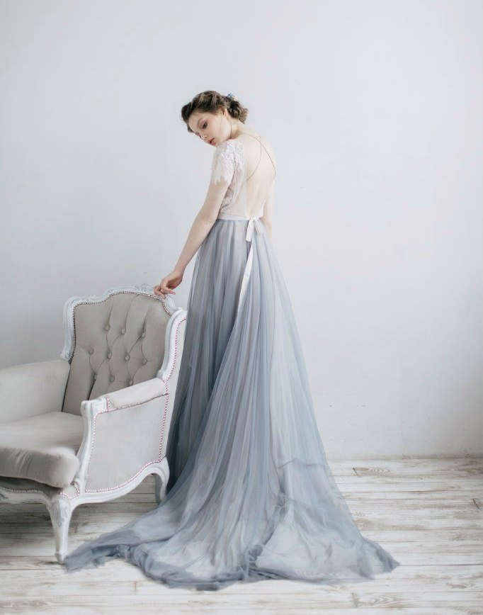 30 Soft Color Look Bridal Dresses Ideas 22