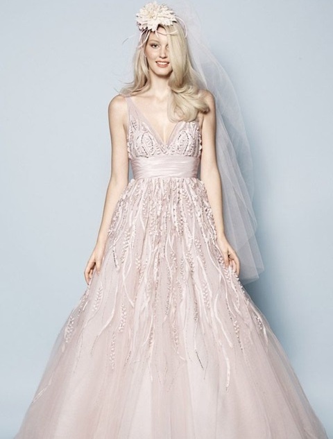 30 Soft Color Look Bridal Dresses Ideas 32
