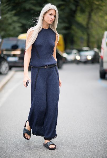 40 All Blue Outfits Street Styles Ideas 14