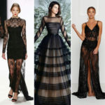40 Black Mesh Long Dresses Ideas
