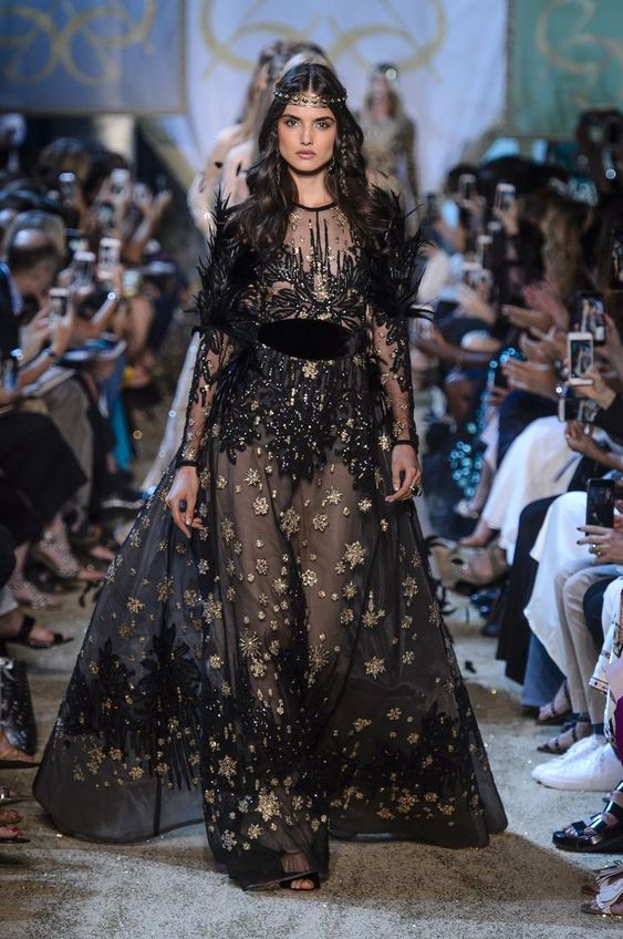 40 Black Mesh Long Dresses Ideas 21