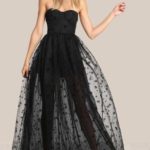 40 Black Mesh Long Dresses Ideas 22