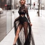 40 Black Mesh Long Dresses Ideas 24