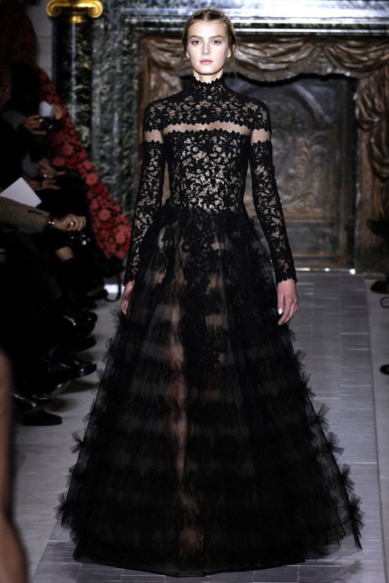 40 Black Mesh Long Dresses Ideas 30