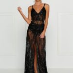 40 Black Mesh Long Dresses Ideas 39
