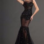 40 Black Mesh Long Dresses Ideas 41