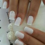 40 Elegant Look Bridal Nail Art Ideas 15
