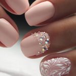 40 Elegant Look Bridal Nail Art Ideas 16