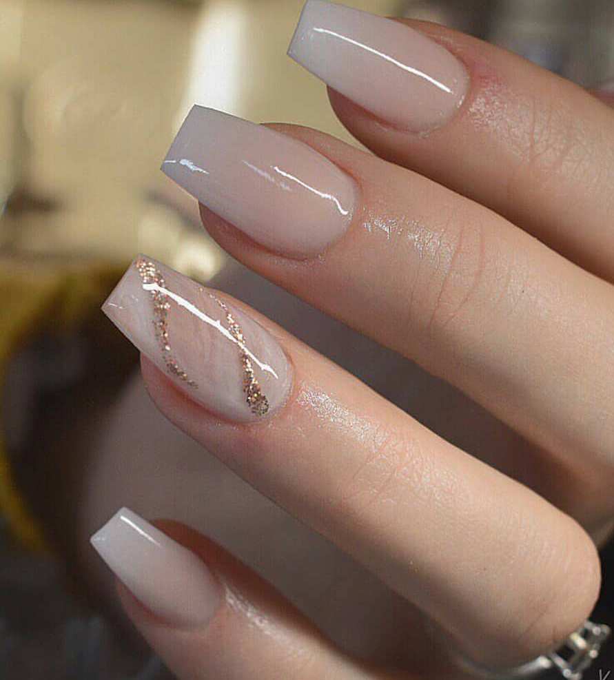 40 Elegant Look Bridal Nail Art Ideas 20