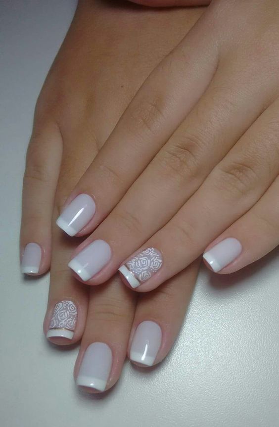 Elegant Look Bridal Nail Art Ideas Style Female