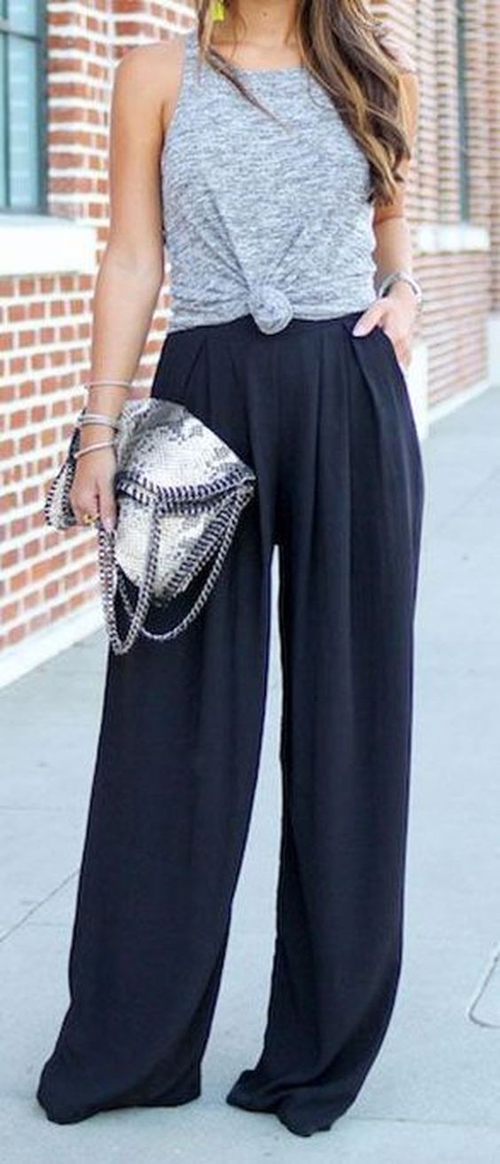 40 Ways to Wear Palazzo Pants for Summer Ideas 9 – Style Female