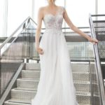 50 One Shoulder Bridal Dresses Ideas 11