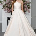 50 One Shoulder Bridal Dresses Ideas 14