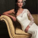 50 One Shoulder Bridal Dresses Ideas 27