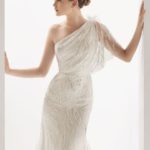 50 One Shoulder Bridal Dresses Ideas 34