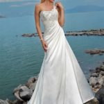 50 One Shoulder Bridal Dresses Ideas 38