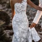 50 One Shoulder Bridal Dresses Ideas 4