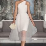 50 One Shoulder Bridal Dresses Ideas 46