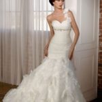 50 One Shoulder Bridal Dresses Ideas 49