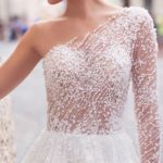 50 One Shoulder Bridal Dresses Ideas 51