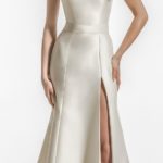 50 One Shoulder Bridal Dresses Ideas 6