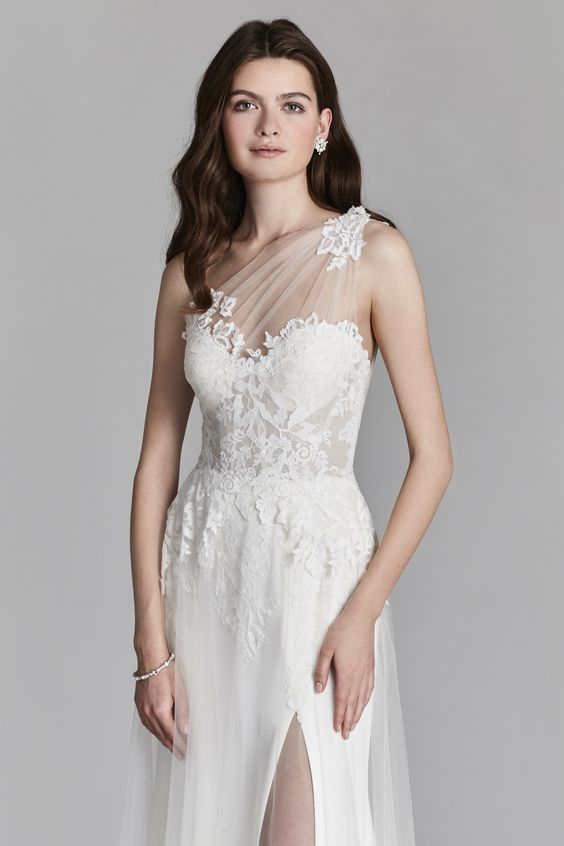 50 One Shoulder Bridal Dresses Ideas 9