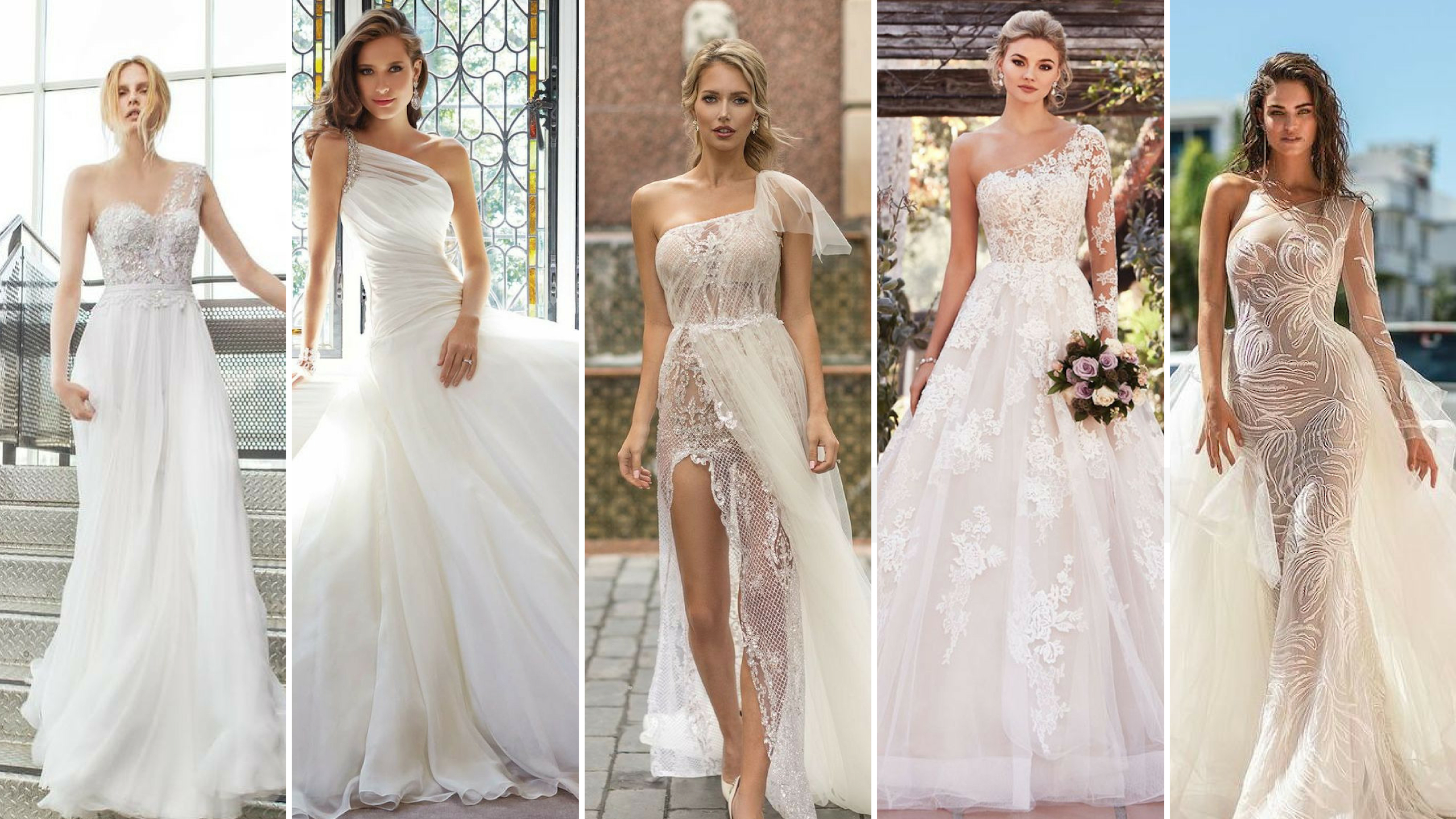 50 One Shoulder Bridal Dresses Ideas